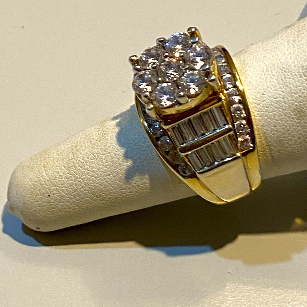 Baguette and round ring size 9